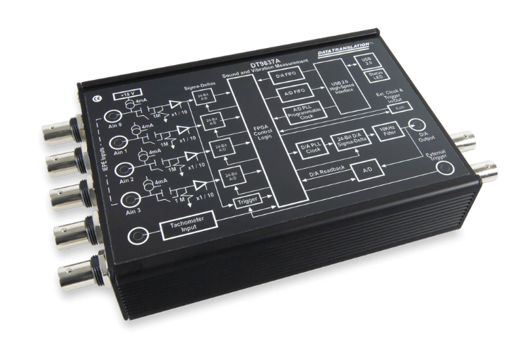 DT9837A 4채널 USB 진동 데이터수집장치 대각선 뷰